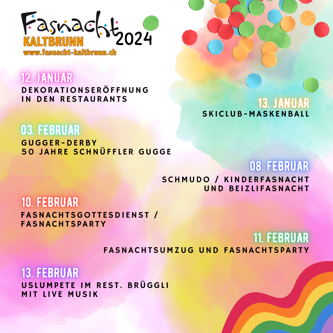 Fasnacht 2026 – Fasnacht Kaltbrunn 